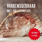 varkensgebraad met boontjes